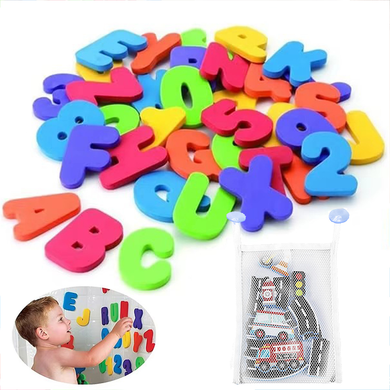 Number Puzzle Foam - ของเล่นเด็กอาบน้ำโฟมสนุกลอยของเล่นตัวอักษรตัวเลขเด็กของเล่นเพื่อการศึกษาก่อนวัยเรียนห้องน้ำอ่างอาบน้ำเกมสำหรับของขวัญเด็ก TMZ