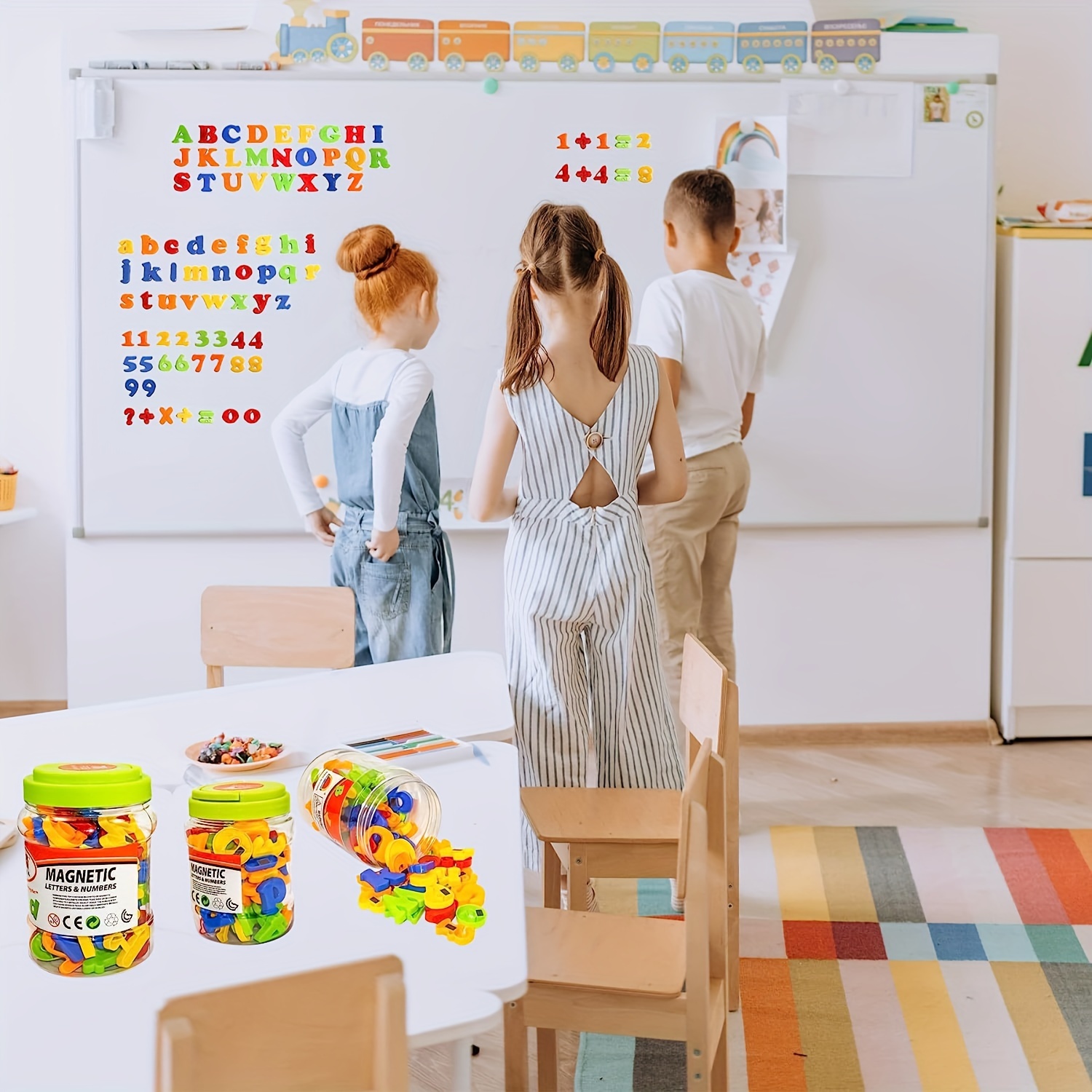 ตัวอักษรแม่เหล็ก 78 ชิ้น ตัวเล - Kids Education Alphabet Numbers บทวิจารณ์และราคา