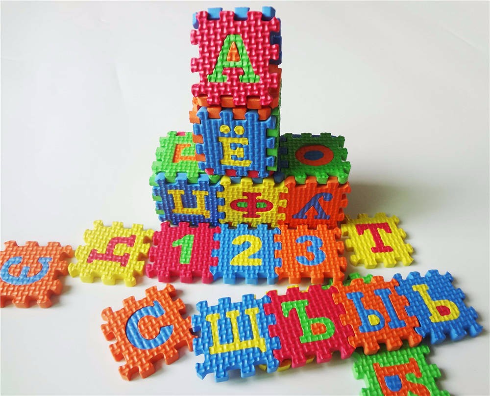 รัสเซียเด็ก Mini EVA โฟมพรมตัว - Number Puzzle Foam บทวิจารณ์และราคา