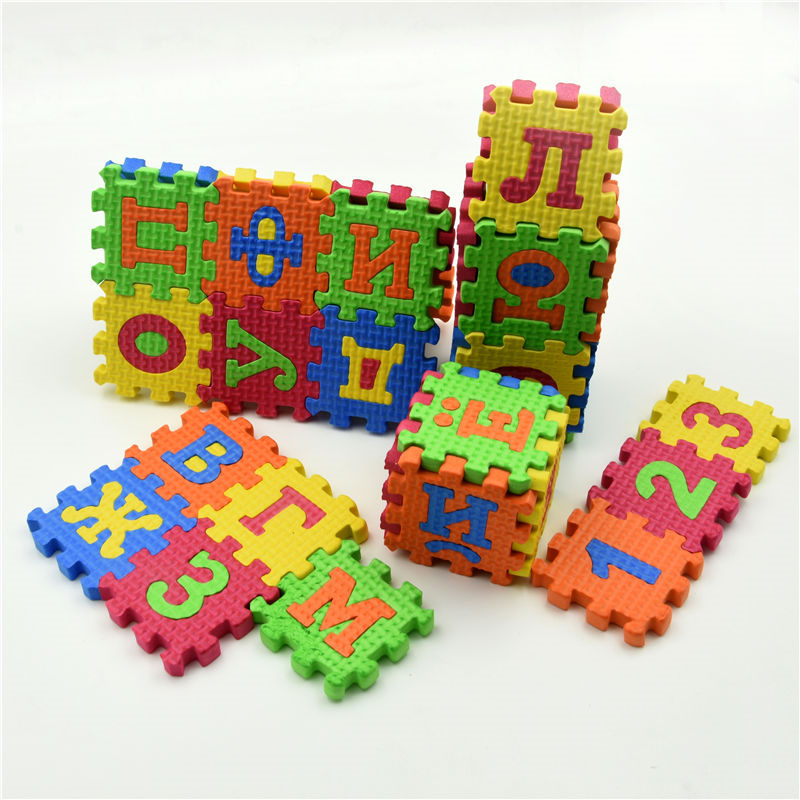 รัสเซียเด็ก Mini EVA โฟมพรมตัว - Number Puzzle Foam บทวิจารณ์และราคา