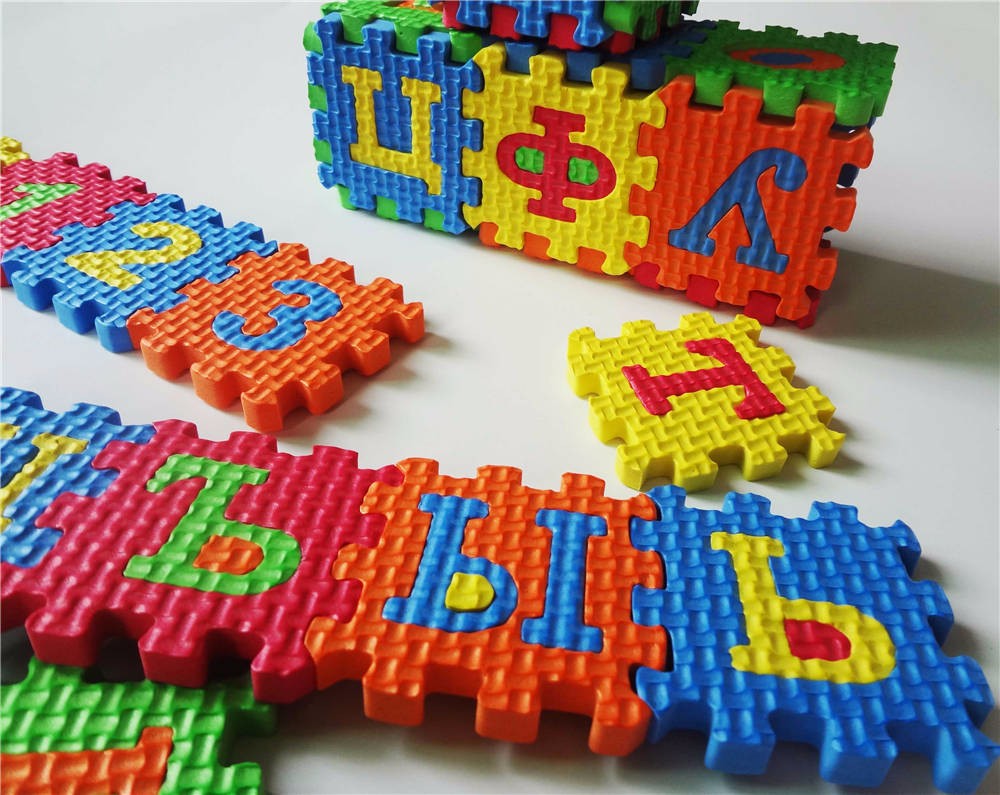 รัสเซียเด็ก Mini EVA โฟมพรมตัว - Number Puzzle Foam บทวิจารณ์และราคา