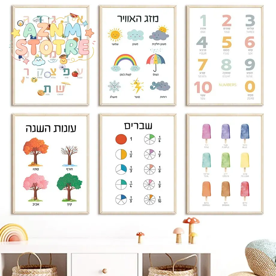 ภาพวาดบนผ้าใบ 2 มิติ ตัวอักษรฮ - Kids Education Alphabet Numbers บทวิจารณ์และราคา